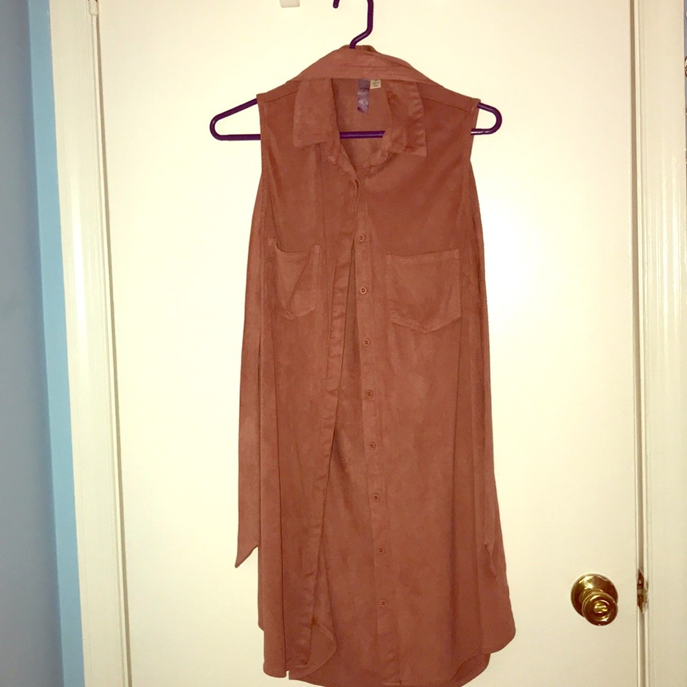 Pinkish brown dress with pockets
